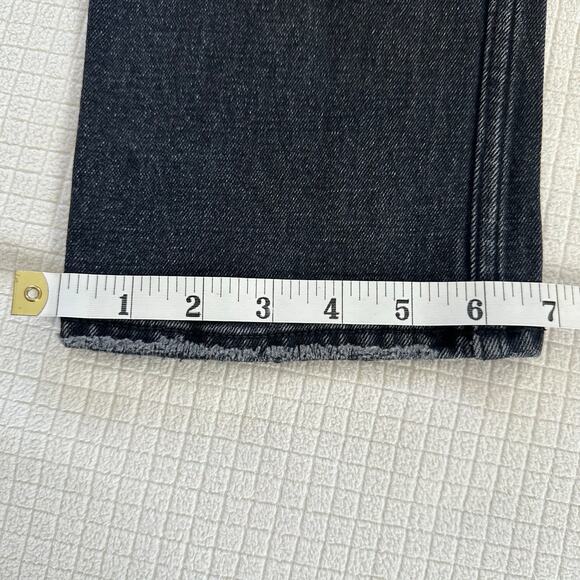 Abercrombie & Fitch Dark Grey Women Denim Ankle Straight High Rise Size 25 /0 - Picture 8 of 11